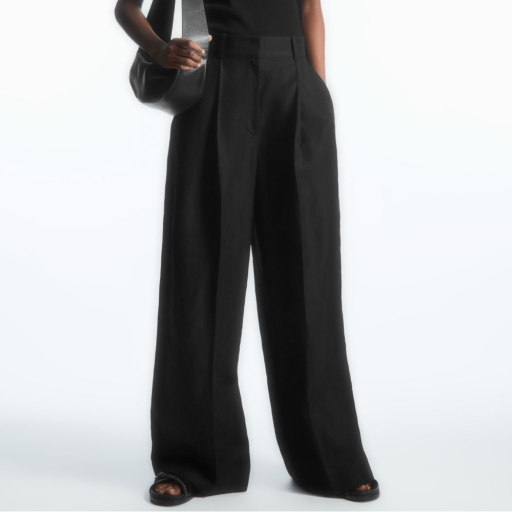 Cos high-waisted wide-leg trousers
